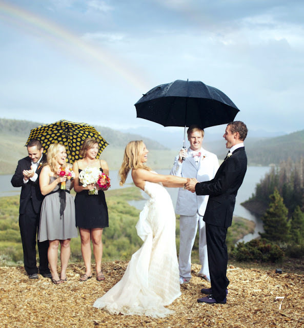 Rainbow Wedding Photo