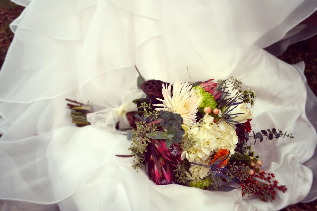 Autumn bride's bouquet