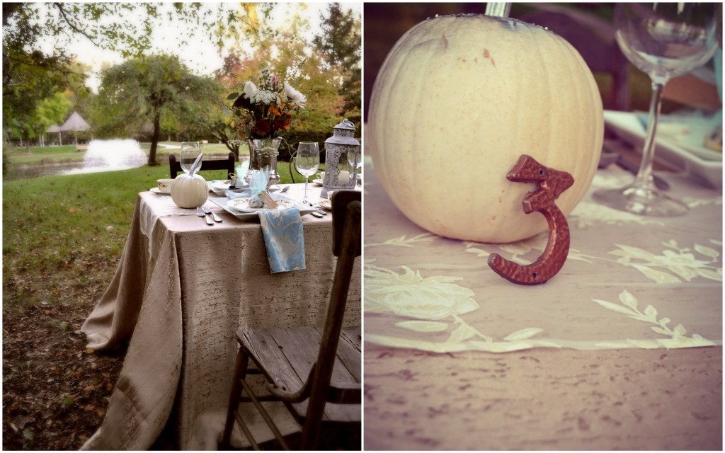 White Pumpkin table number