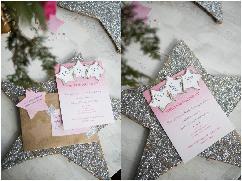 Oh My Stars homemade party invitations | The Day's Design | Hetler Photography