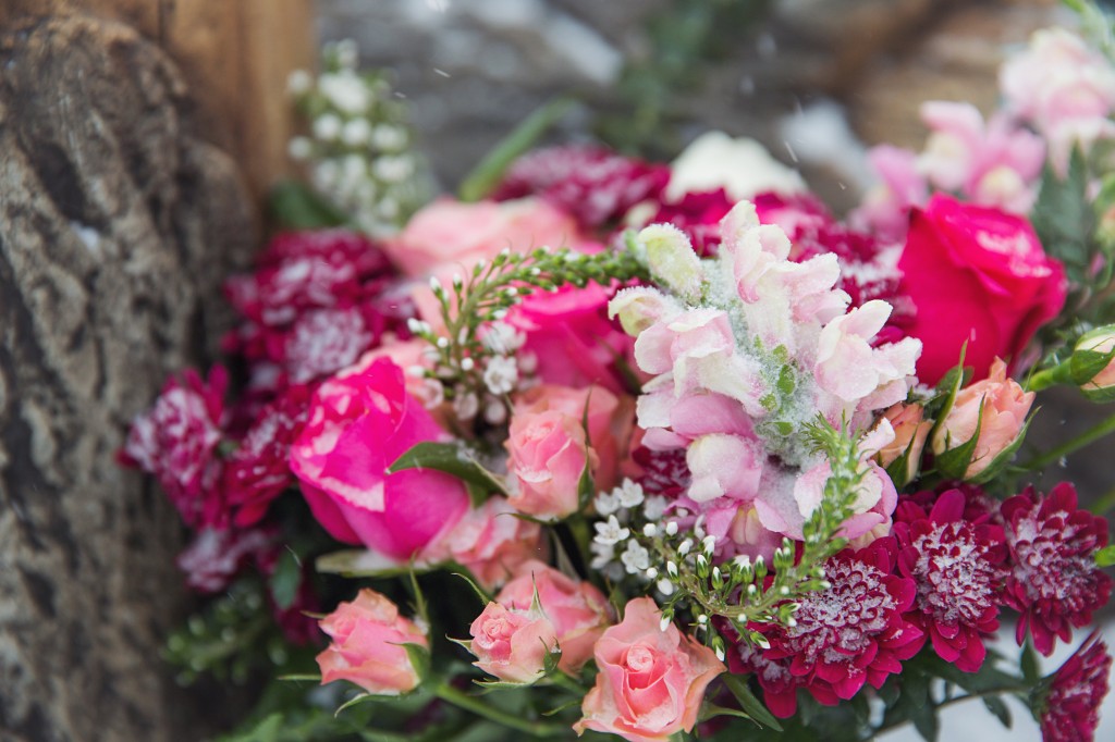Pink Winter Bouquet | The Day's Design | Heather Cisler Photography