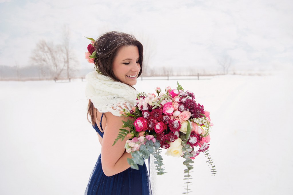Pink Valentine's Bouquet | The Day's Design | Heather Cisler Photography