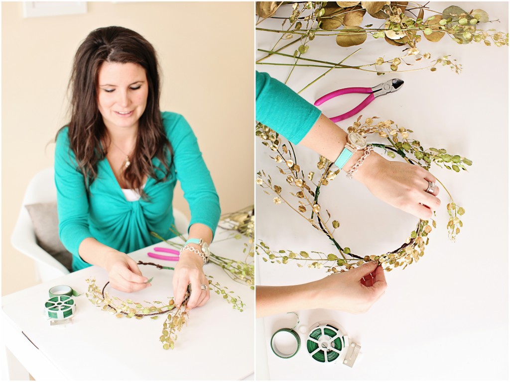 DIY Gilded Floral Crown | The Day's Design | Ashley Slater Photography