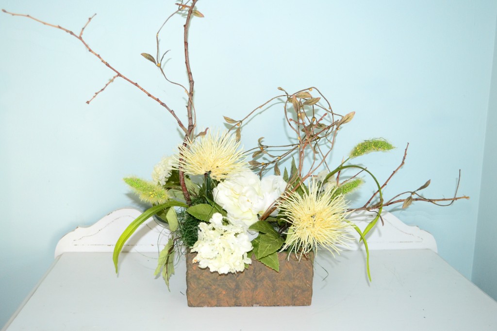 Peony and Twigs| Contemporary Arrangement | The Day's Design