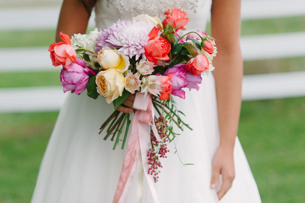 Colorful Bridal Bouquet | The Day's Design | Jenn Anibal Photography