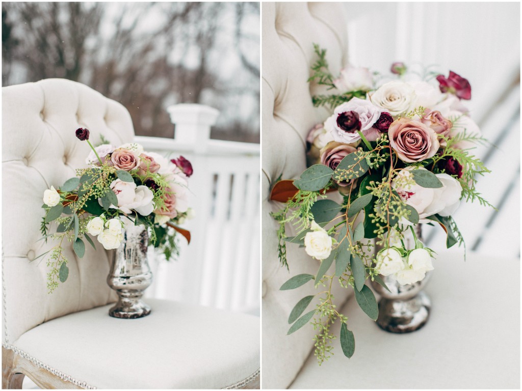 Purple Winter Flowers | The Day's Design | Katie Grace Photography