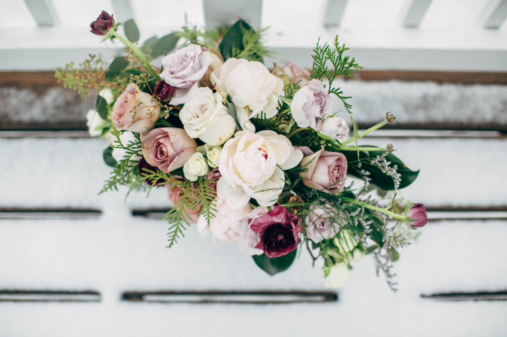 Peony Winter Flowers | The Day's Design | Katie Grace Photography