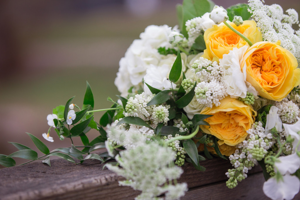 Yellow Wedding Flowers | The Day's Design | Heather Cisler Photography