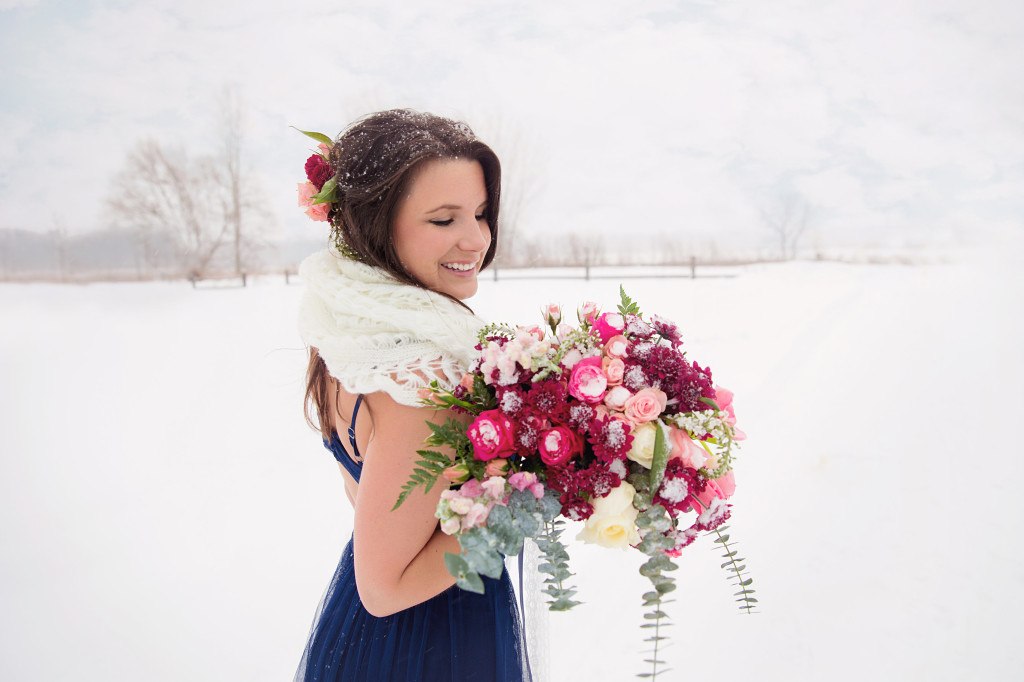 Valentine's Bouquet | Winter Wedding Flowers | The Day's Design | Heather Cisler Photography