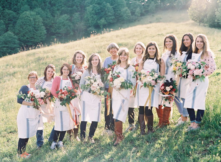 Team Flower Workshop | The Day's Design | Heather Payne Photography