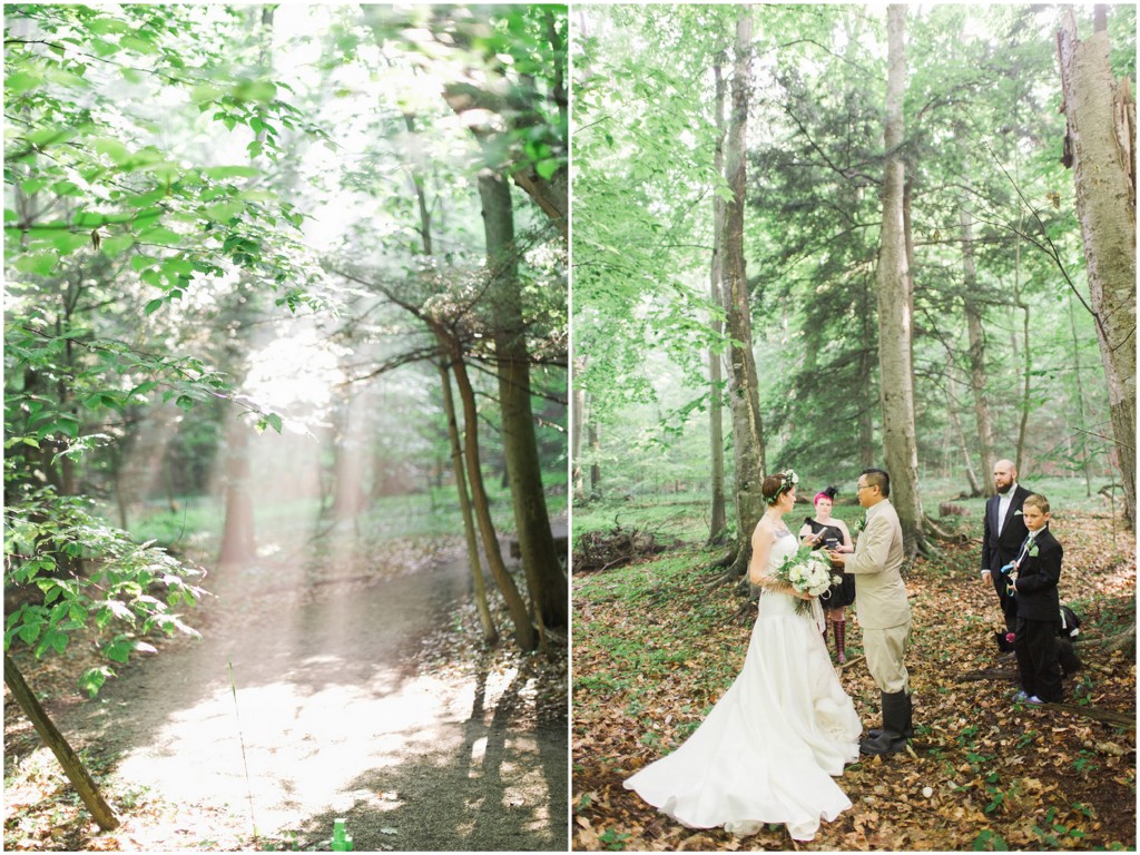 Ceremony in the Woods | The Day's Design | Kelly Sweet Photography
