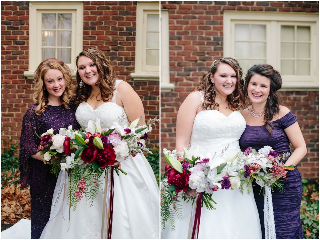 Plum Bridesmaids | The Day's Design | Katie Grace Photography