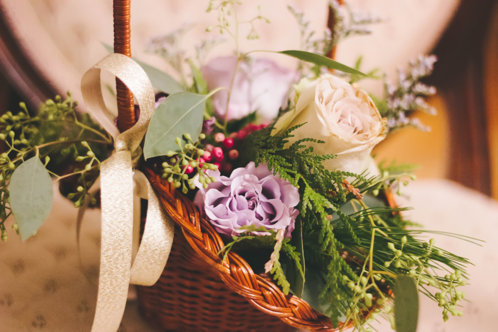 Flowergirl Basket | The Day's Design | Katie Grace Photography
