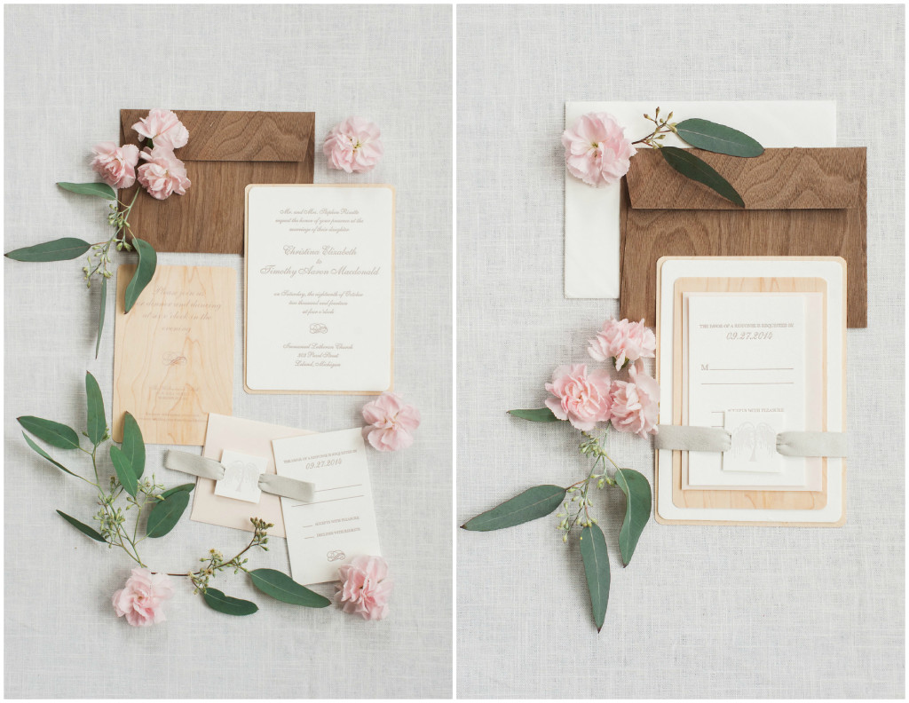 Letterpress Wedding Invitations | The Day's Design | Kelly Sweet Photography