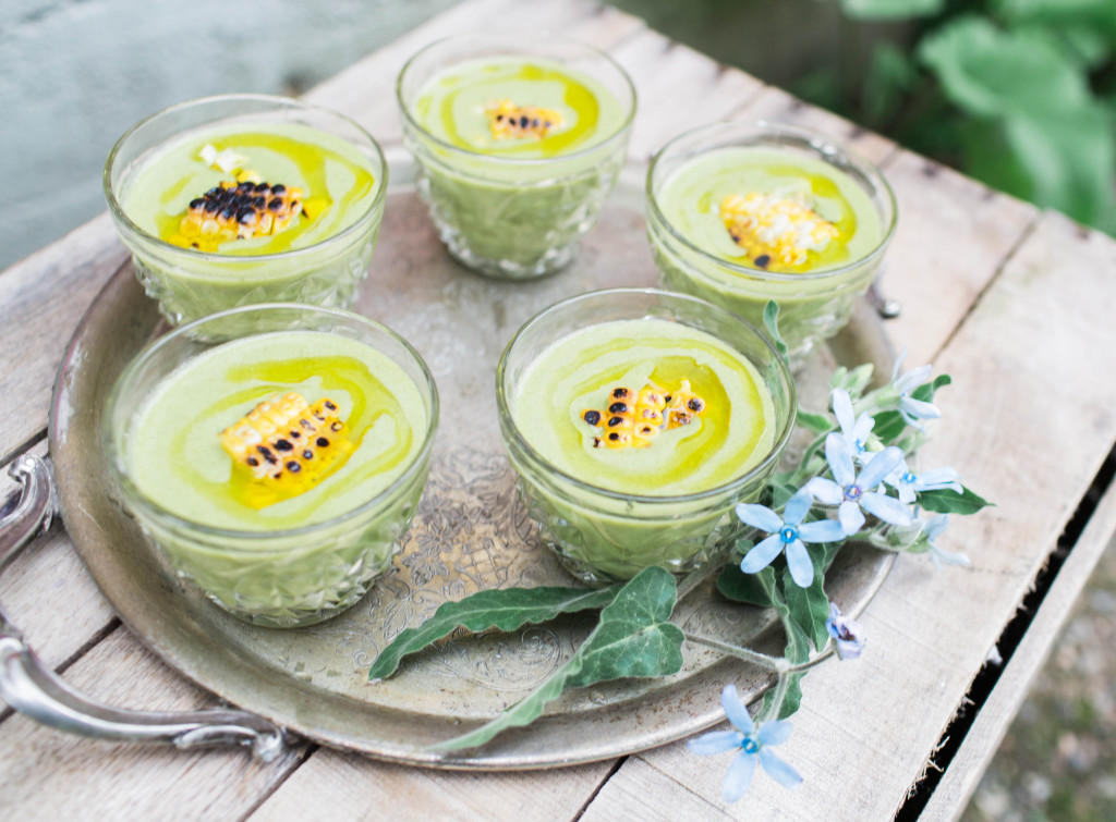 Chilled Green Tomato Soup | The Day's Design | Ashley Slater Photography