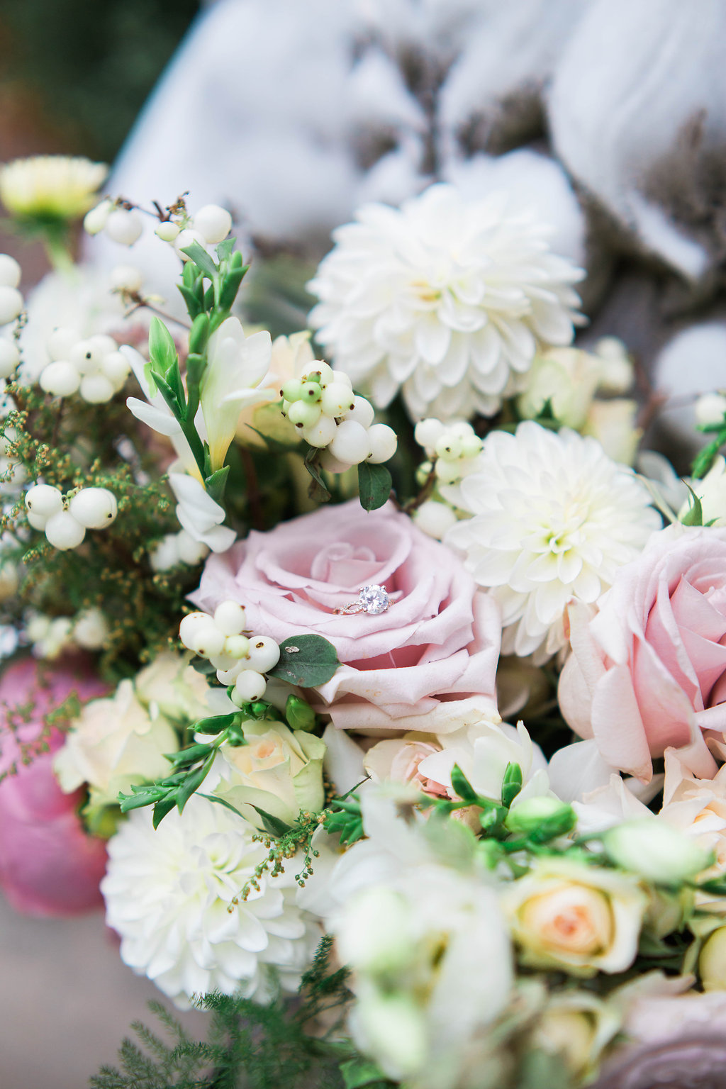 Pink and White Bridal Bouquet | The Day's Design | Ashley Slater Photography
