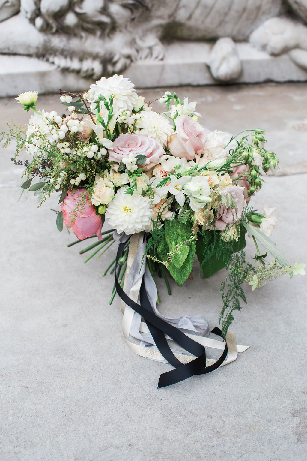 Pink and White Bridal Bouquet | The Day's Design | Ashley Slater Photography