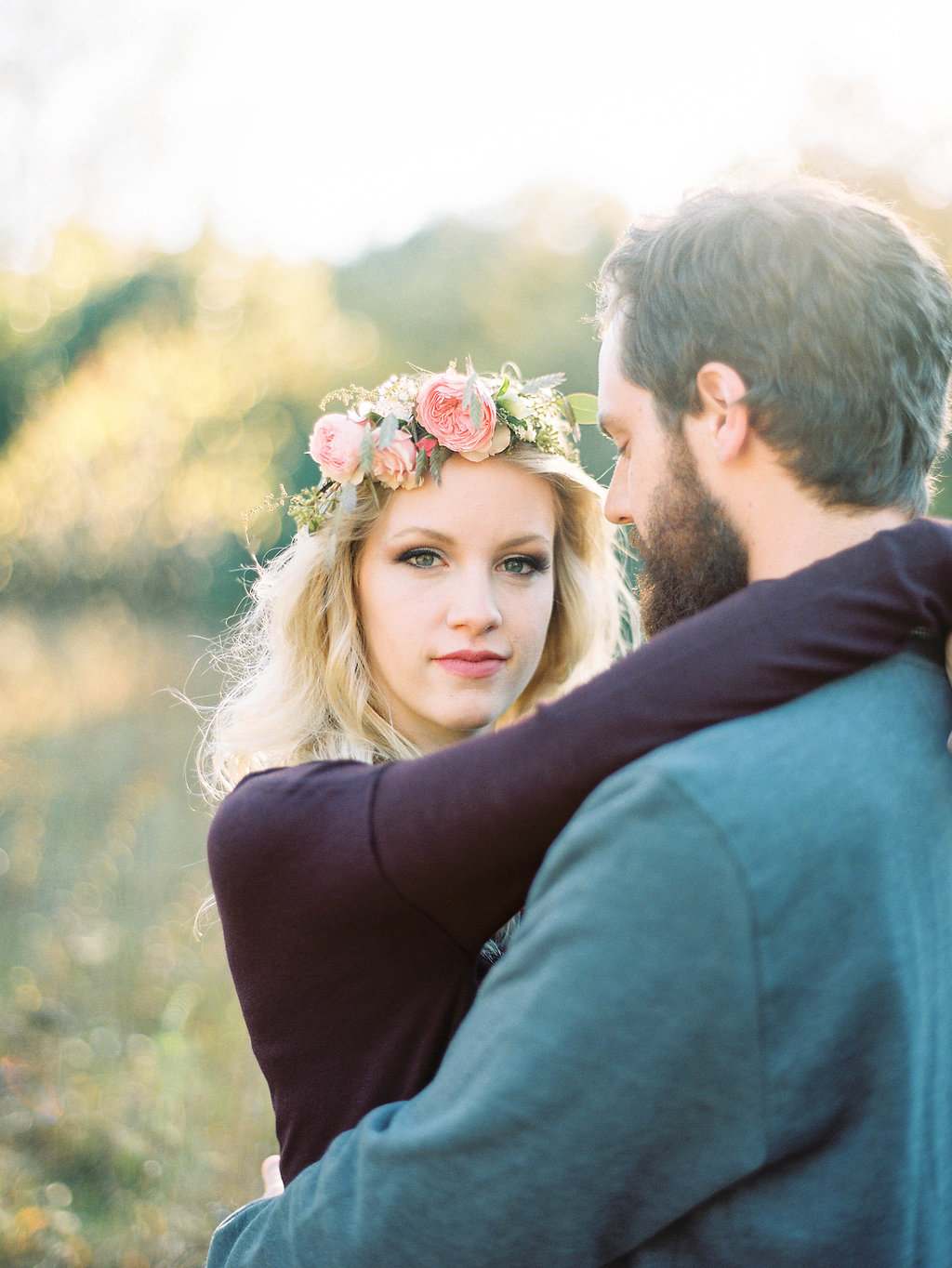 Flower Crown | Engagement Session | Ashley Slater Photography | The Day's Design