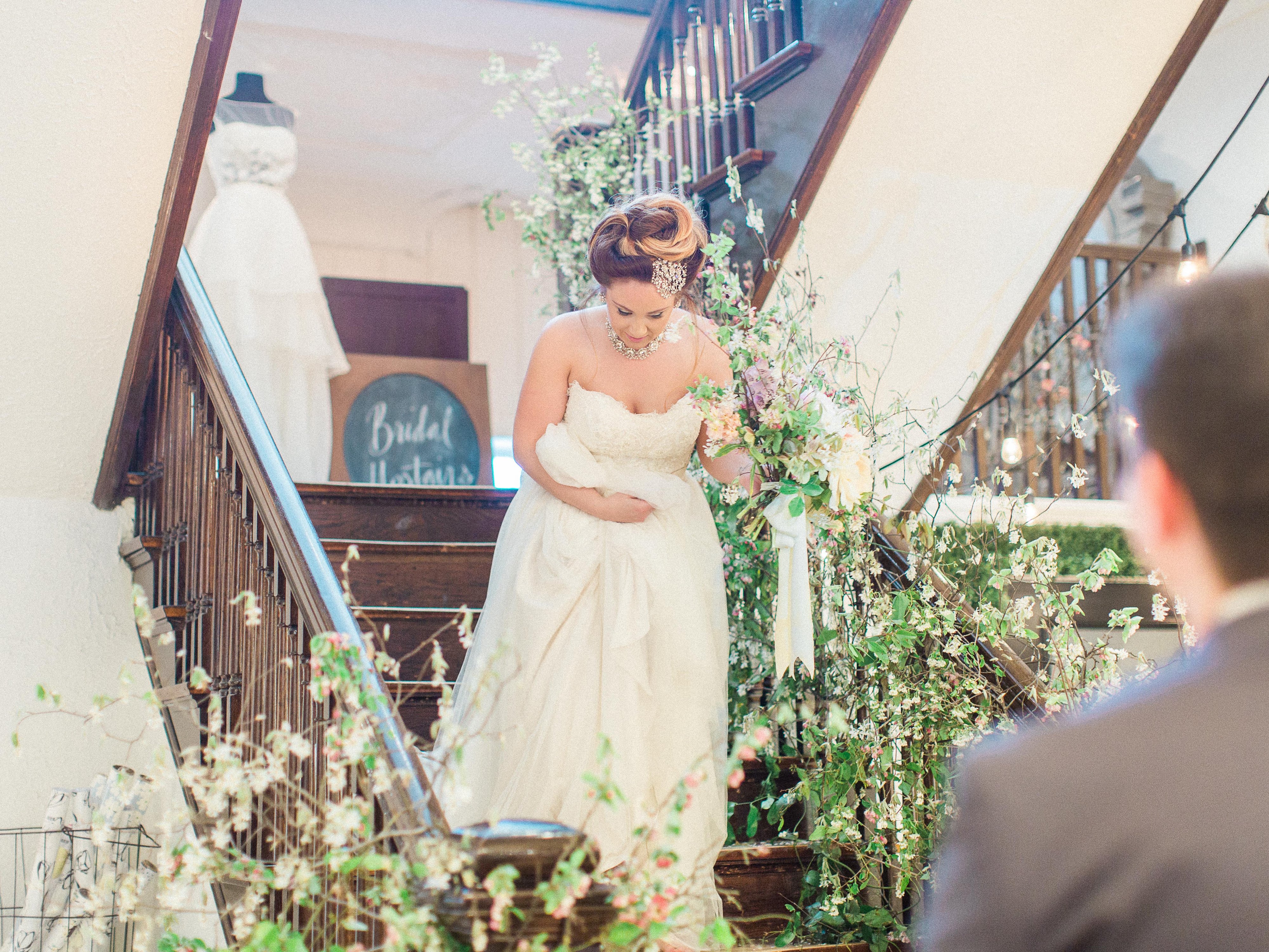Floral Staircase Wedding | The Day's Design | Samantha James Photography