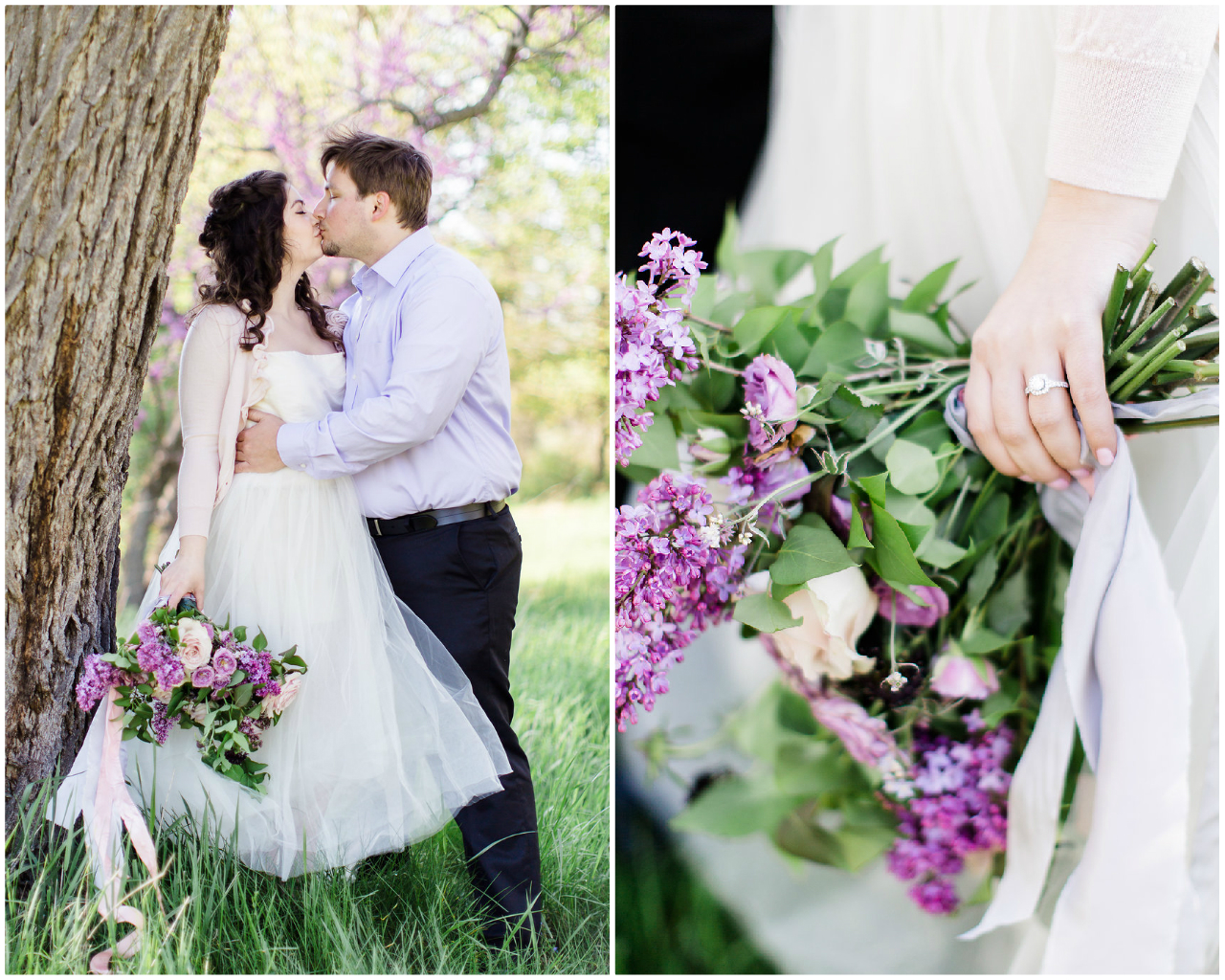 Lilac Engagement Session | The Day's Design | Ashley Slater Photography