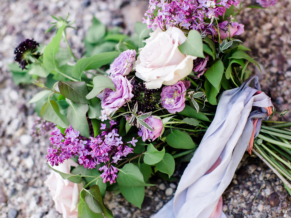 Lilac Bridal Bouquet | The Day's Design | Ashley Slater Photography