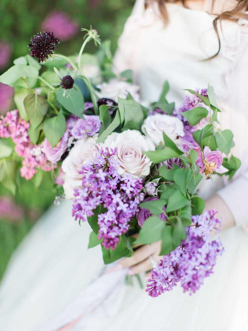 Purple Bridal Bouquet | The Day's Design | Ashley Slater Photography