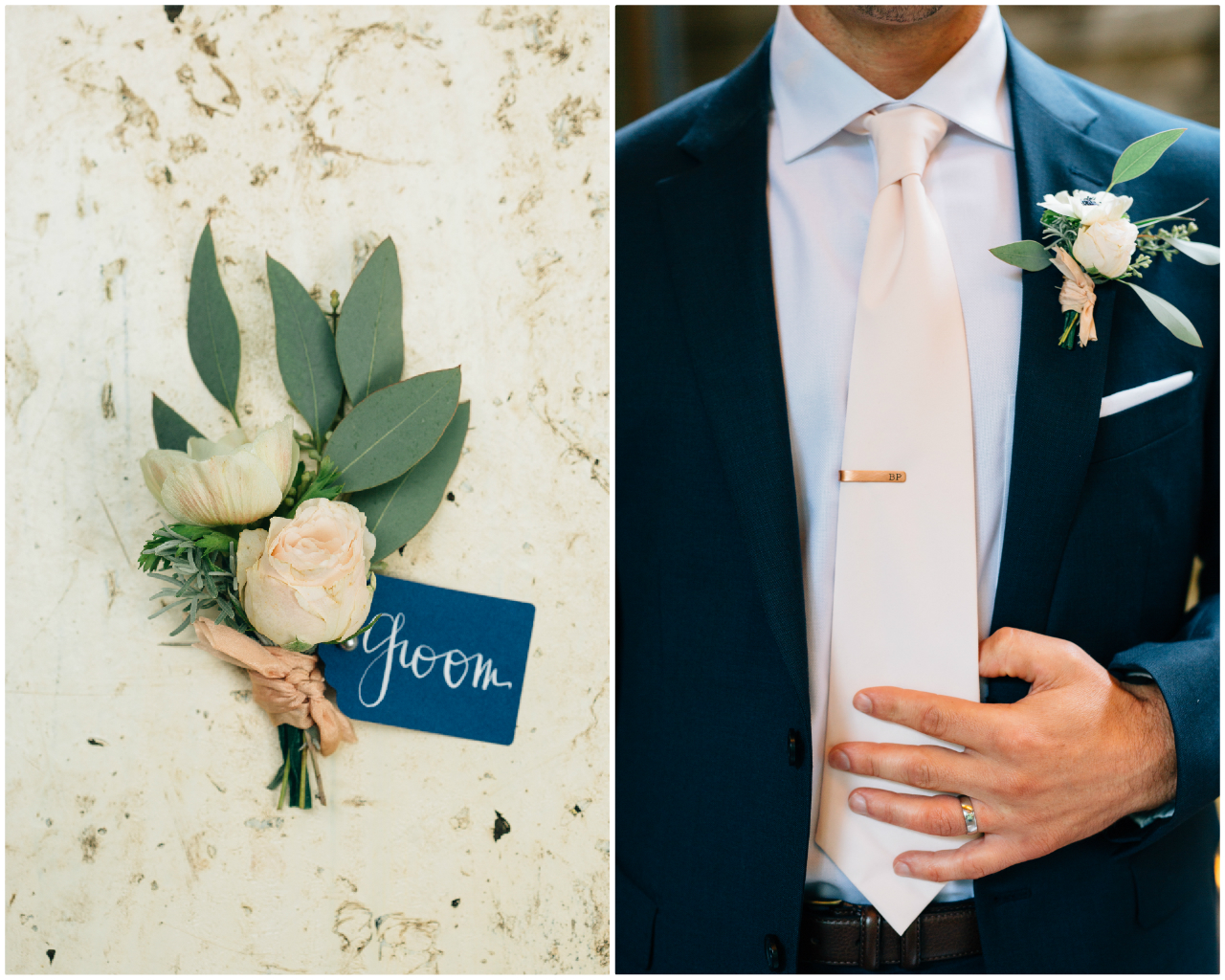 Navy and Blush Wedding | The Day's Design | Jamie and Sarah Photography