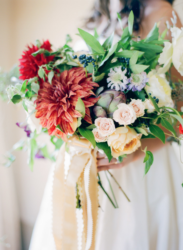 Red Bridal Bouquet | The Day's Design | Cory Weber Photography
