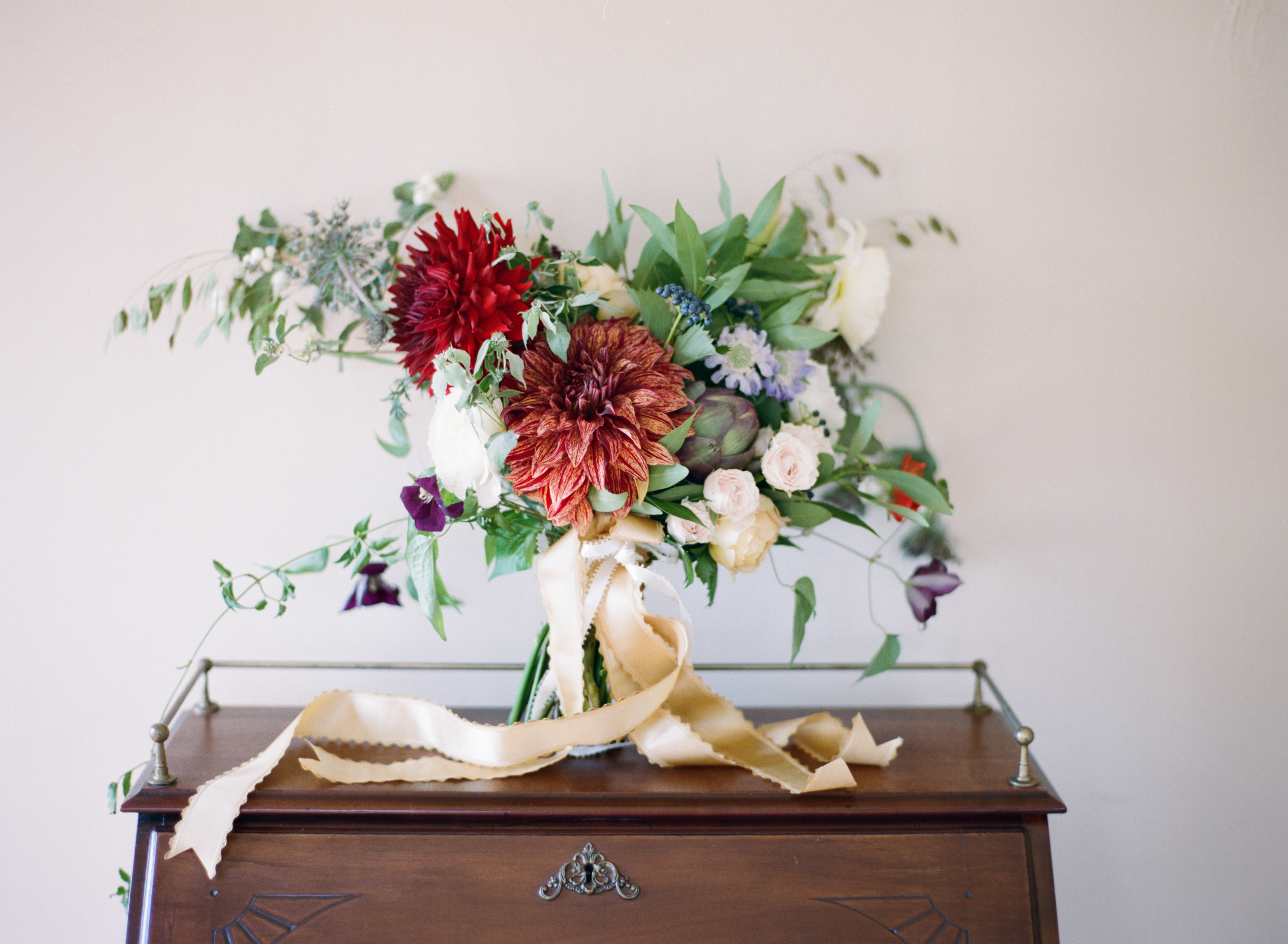 Dahlia Bridal Bouquet | The Day's Design | Cory Weber Photography