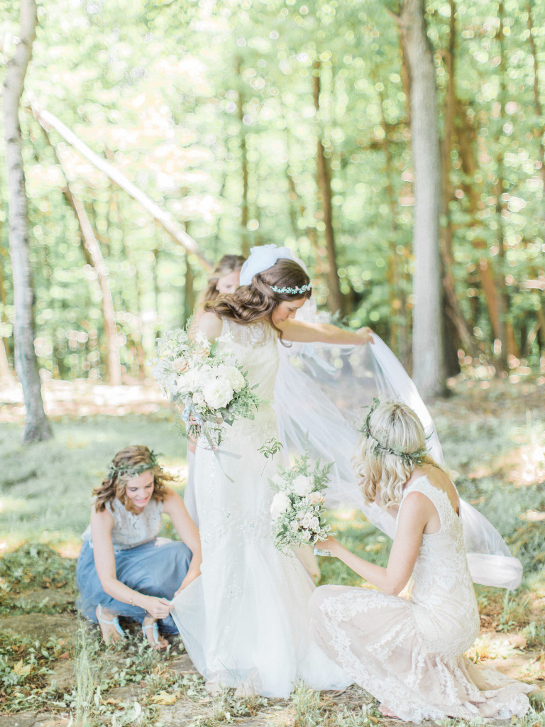 Woodland Michigan Wedding | Fairy Nymphs | The Day's Design | Samantha James Photography