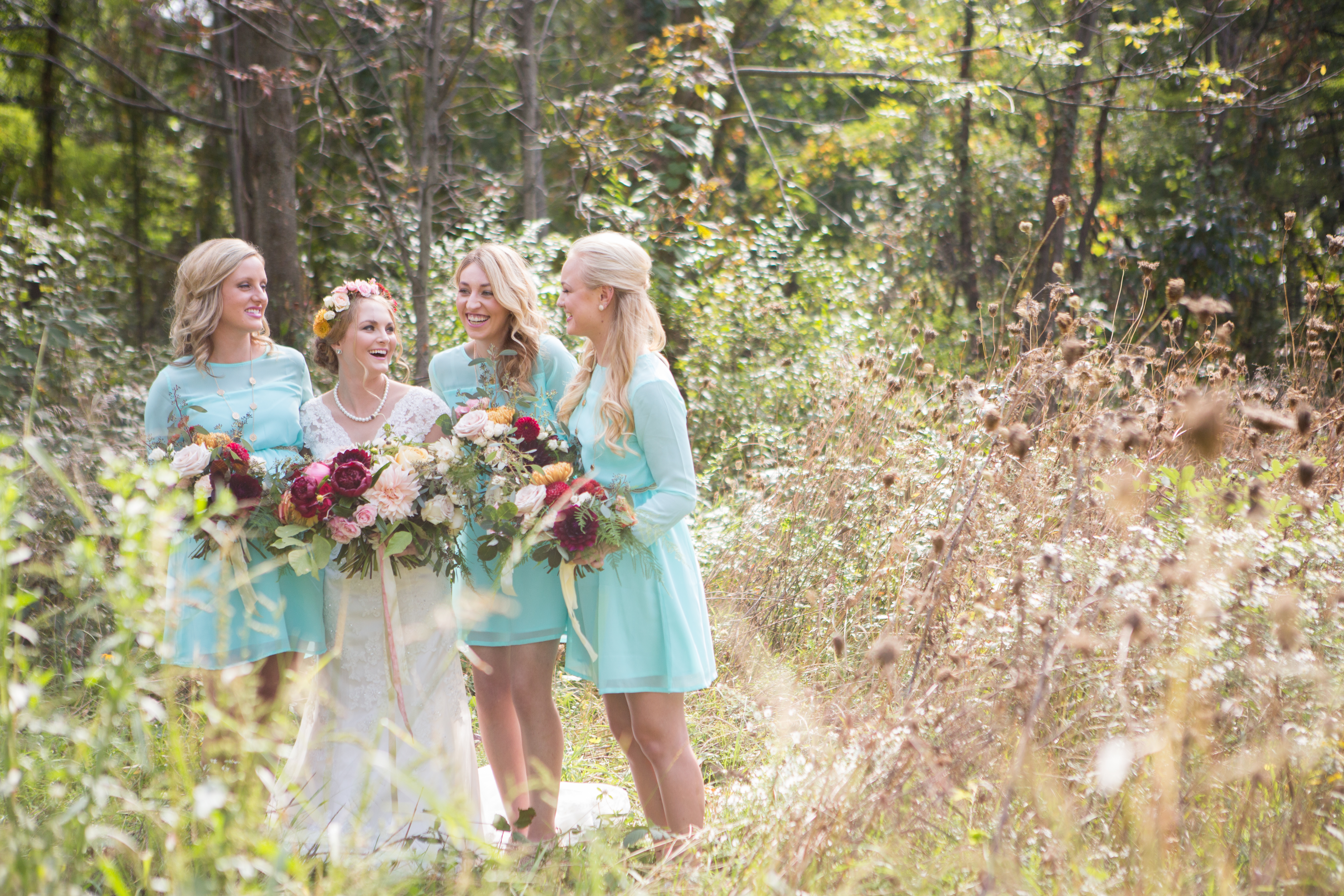 Turquoise Bridesmaids Dress | The Day's Design | Hetler Photography
