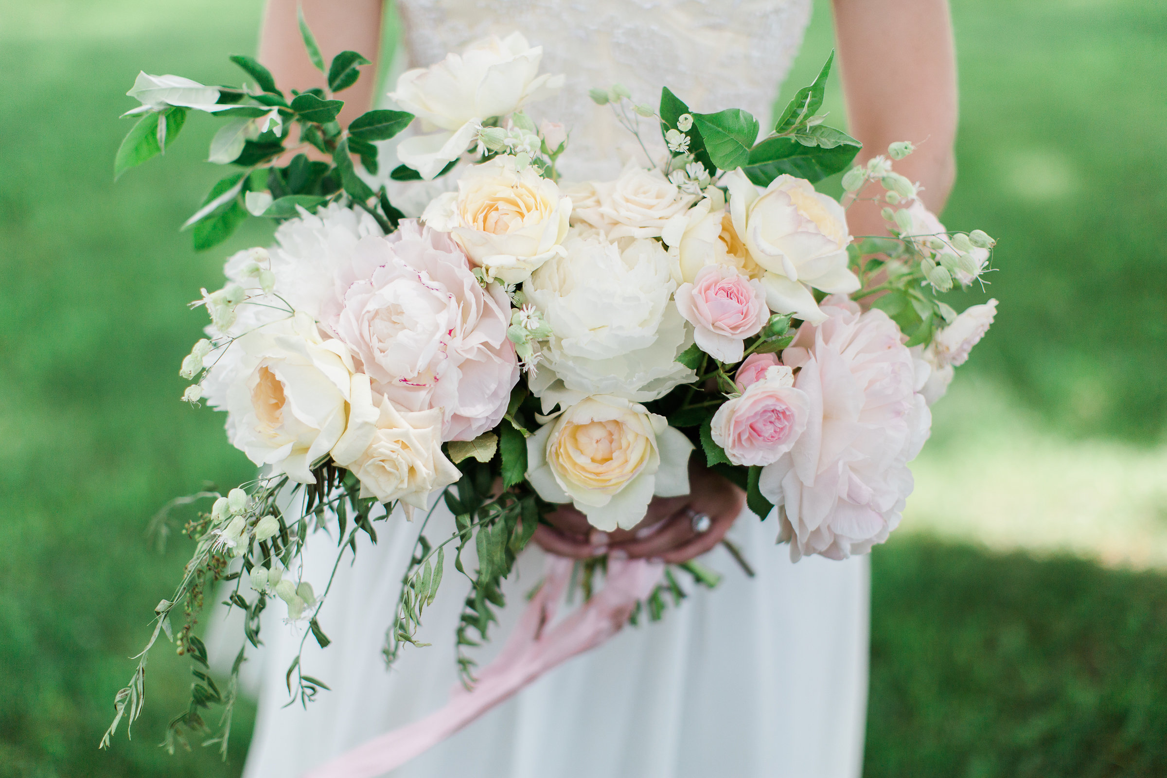 Blush Bridal Bouquet | The Day's Design | Ashley Slater Photography