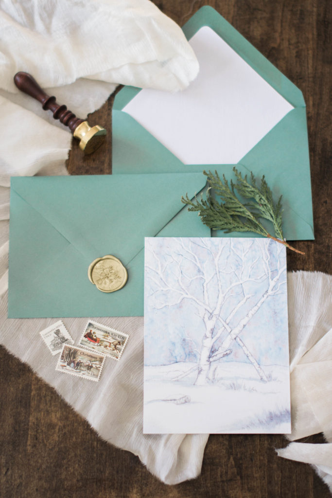 Winter Holiday Cards | Silver Fox Calligraphy | The Day's Design