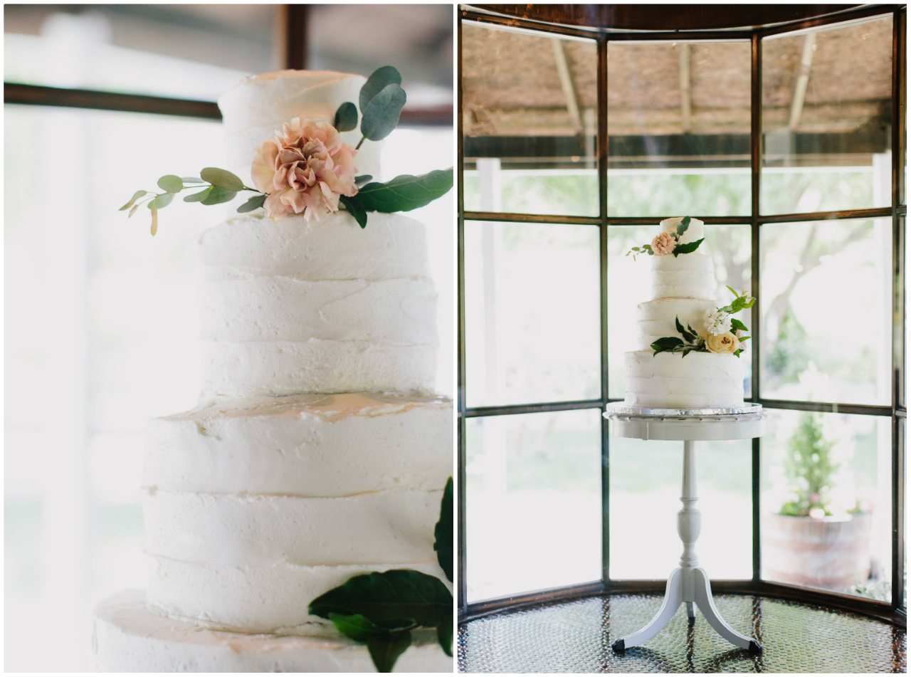 Rustic Wedding Cake | The Day's Design | Katie Grace Photography
