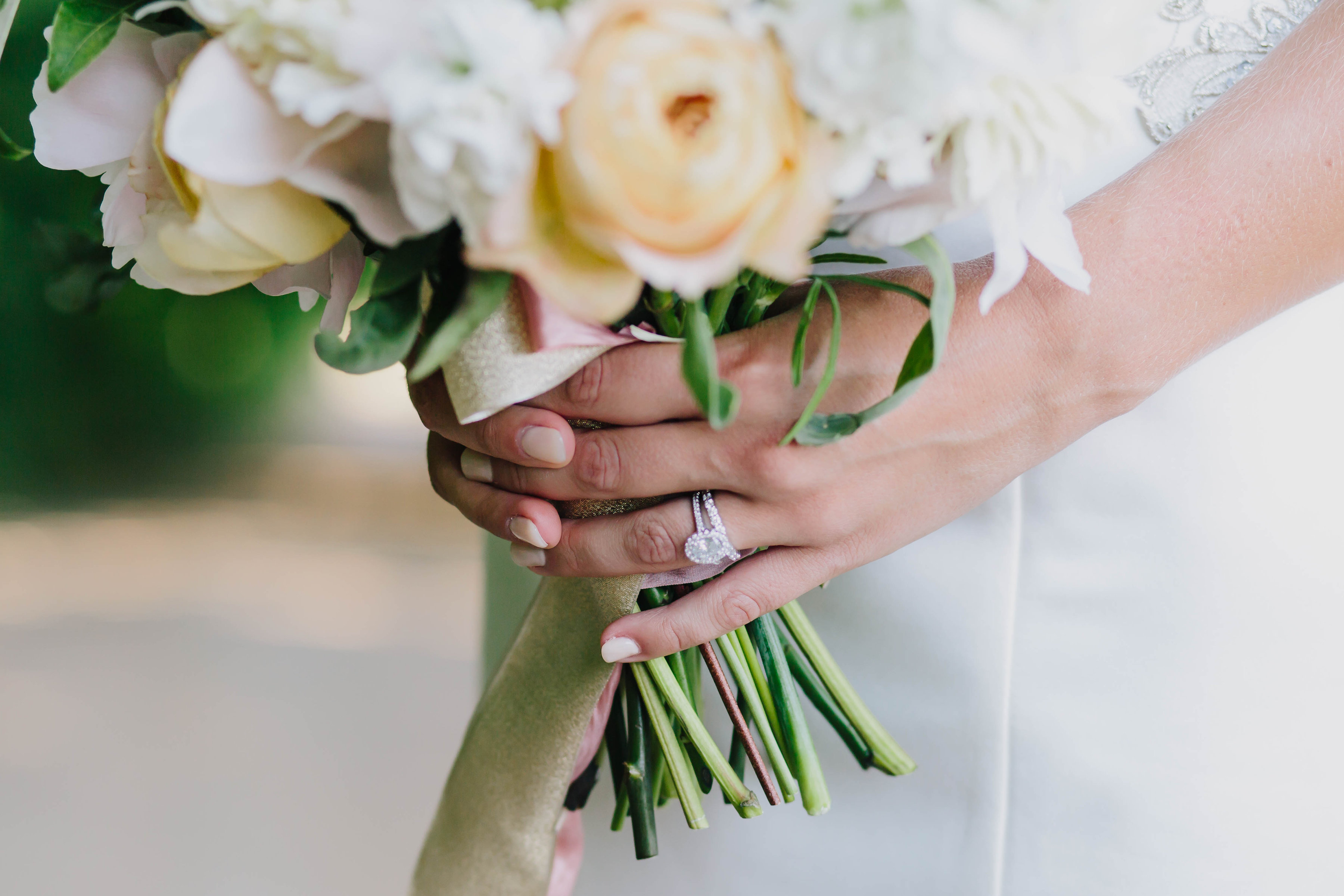 Gold Bridal Bouquet | The Day's Design | Katie Grace Photography