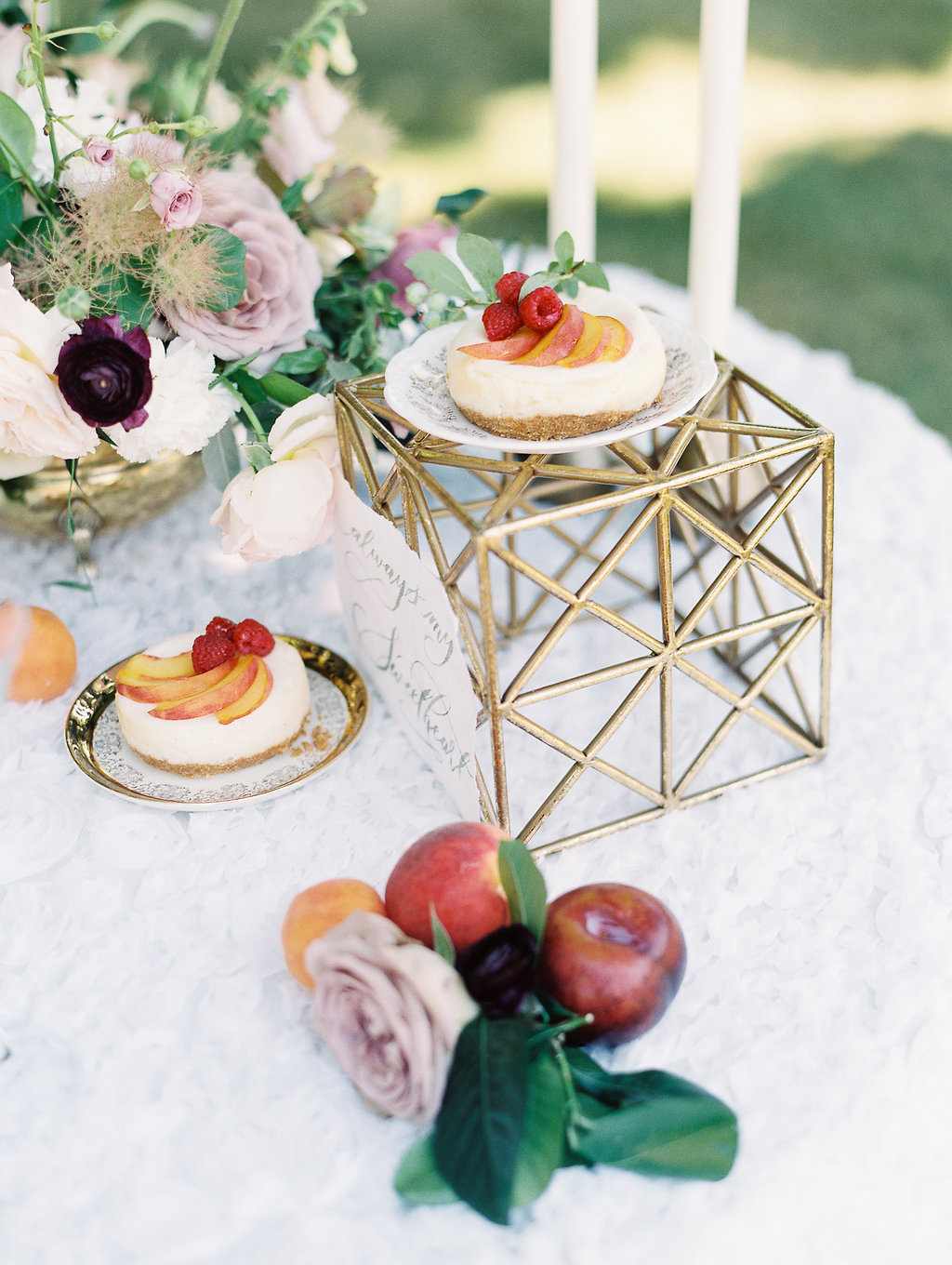 Apricot and Aubergine Wedding Ideas | The Day's Design | Ashley Slater Photography