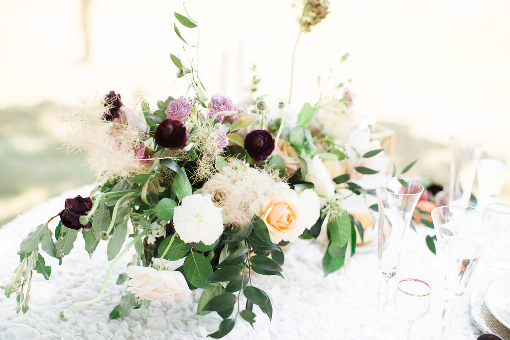 Aubergine and Apricot Wedding Ideas | The Day's Design | Ashley Slater Photography