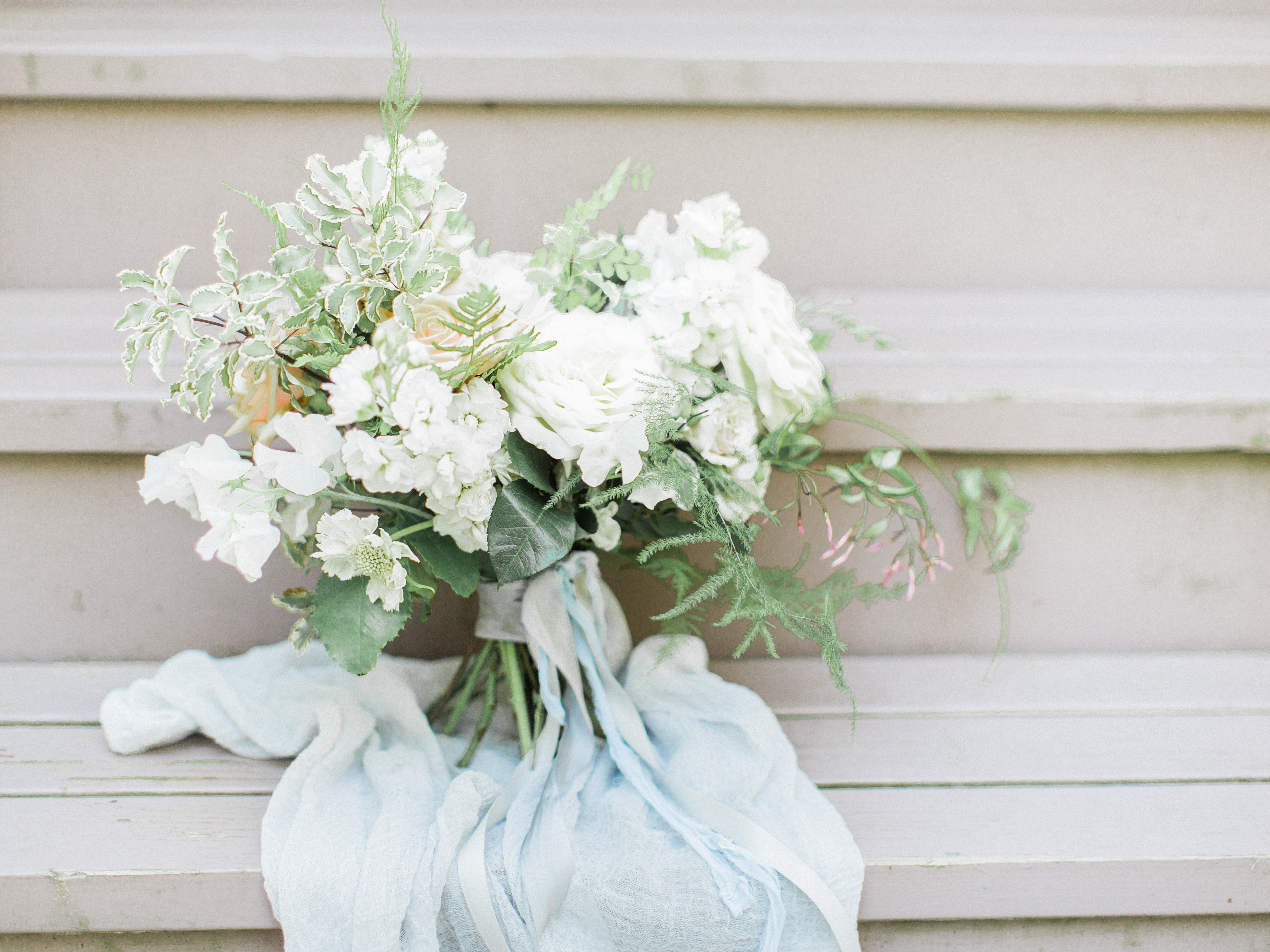 White Wedding Flowers | The Day's Design | Samantha James Photography
