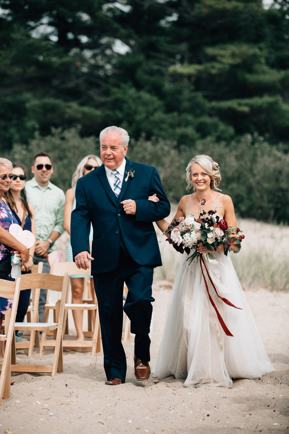 Lake Michigan Beach Wedding | The Day's Design | Bethany Small Photography