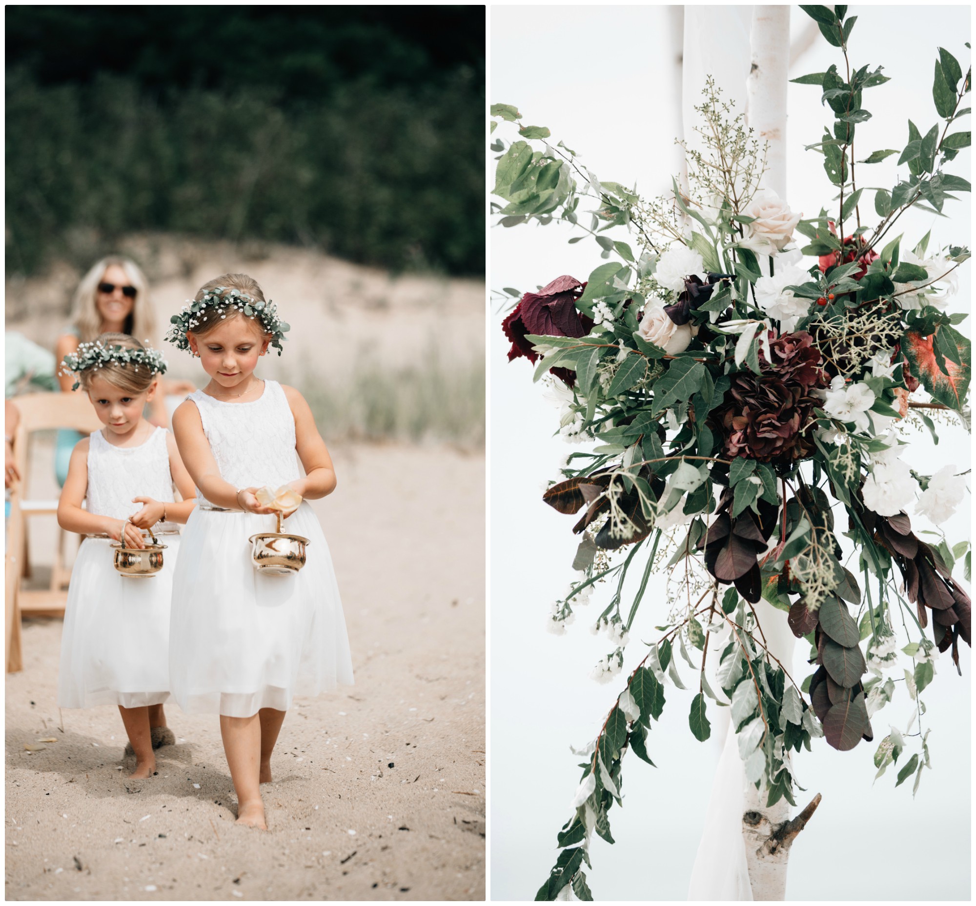 Lake Michigan Beach Wedding | The Day's Design | Bethany Small Photography