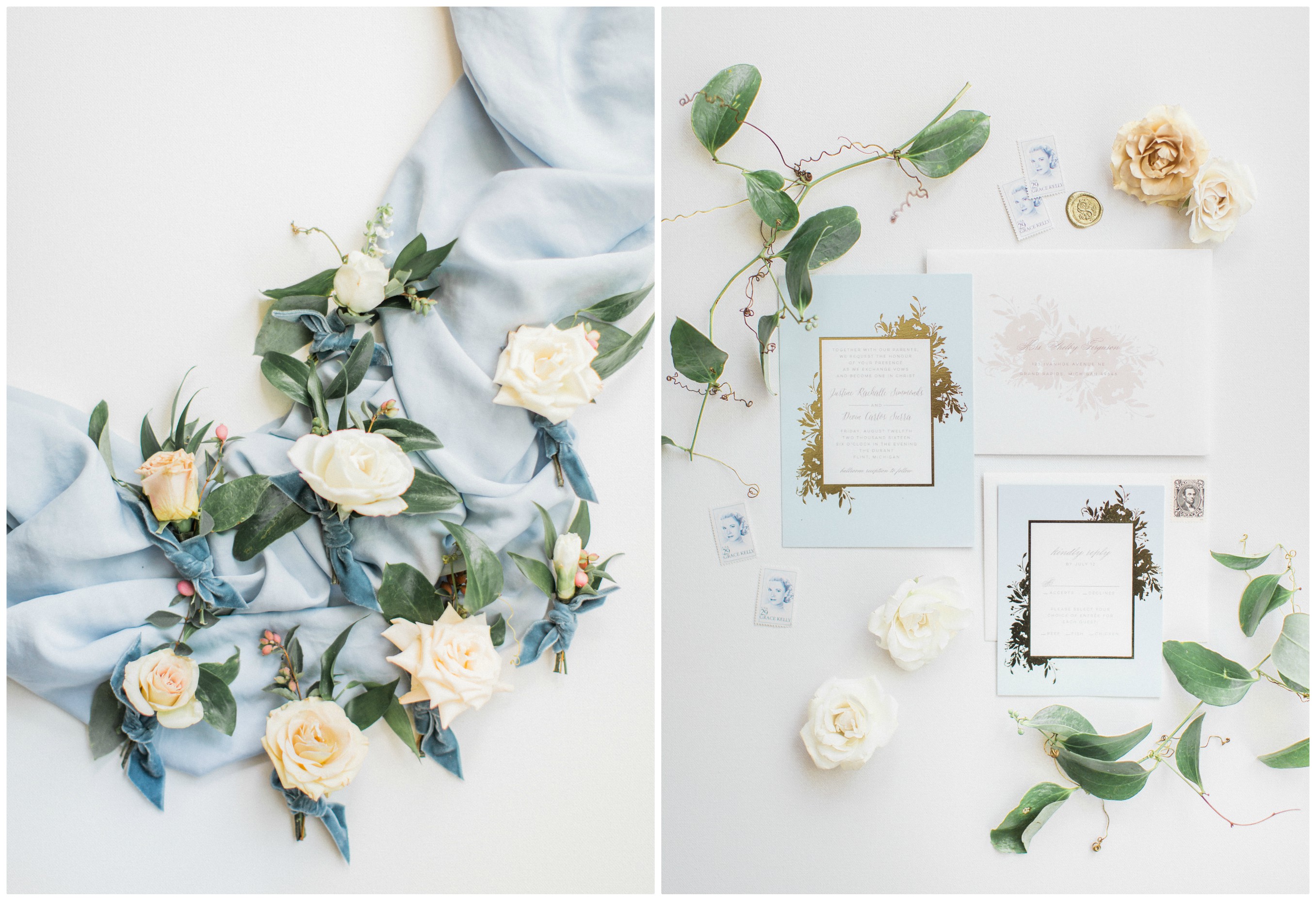 Gold and Blue Wedding | The Day's Design | Samantha James Photography