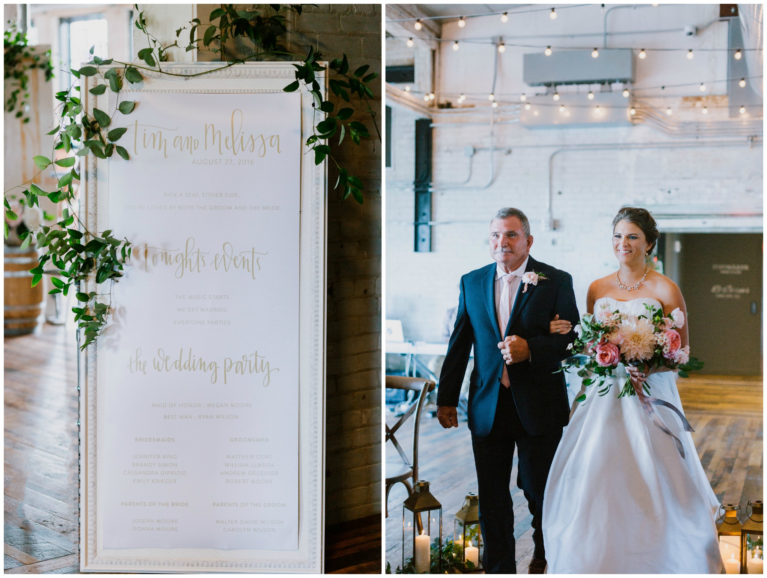 Industrial Wedding Ceremony | The Day's Design | Katie Grace Photography