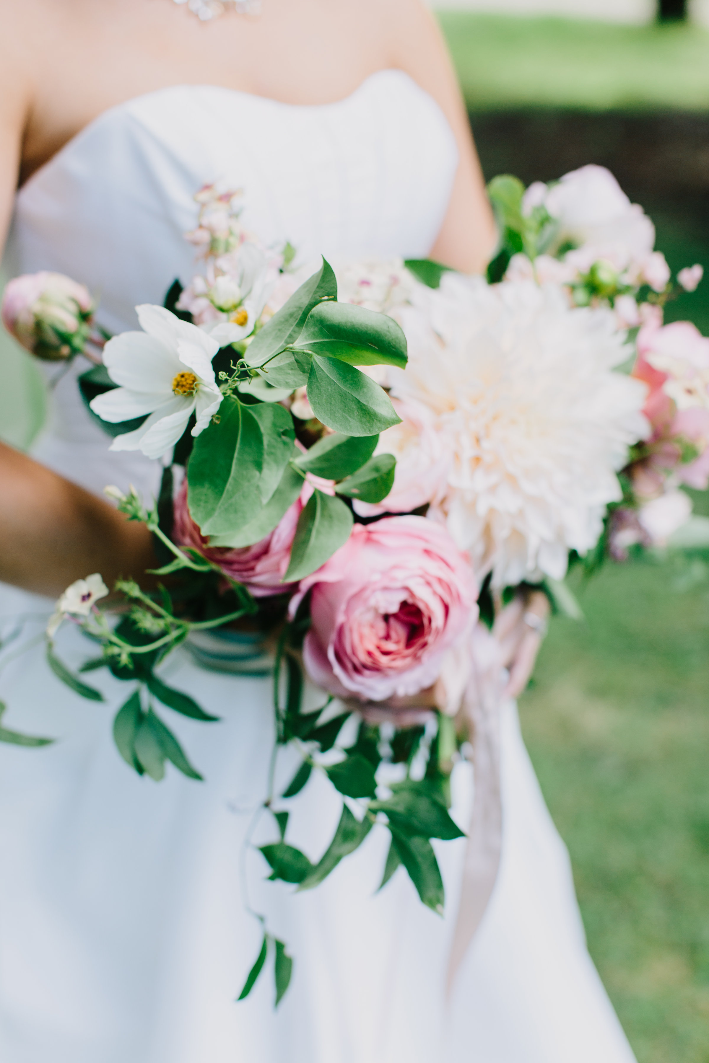 Pink Bridal Bouquet | The Day's Design | Katie Grace Photography