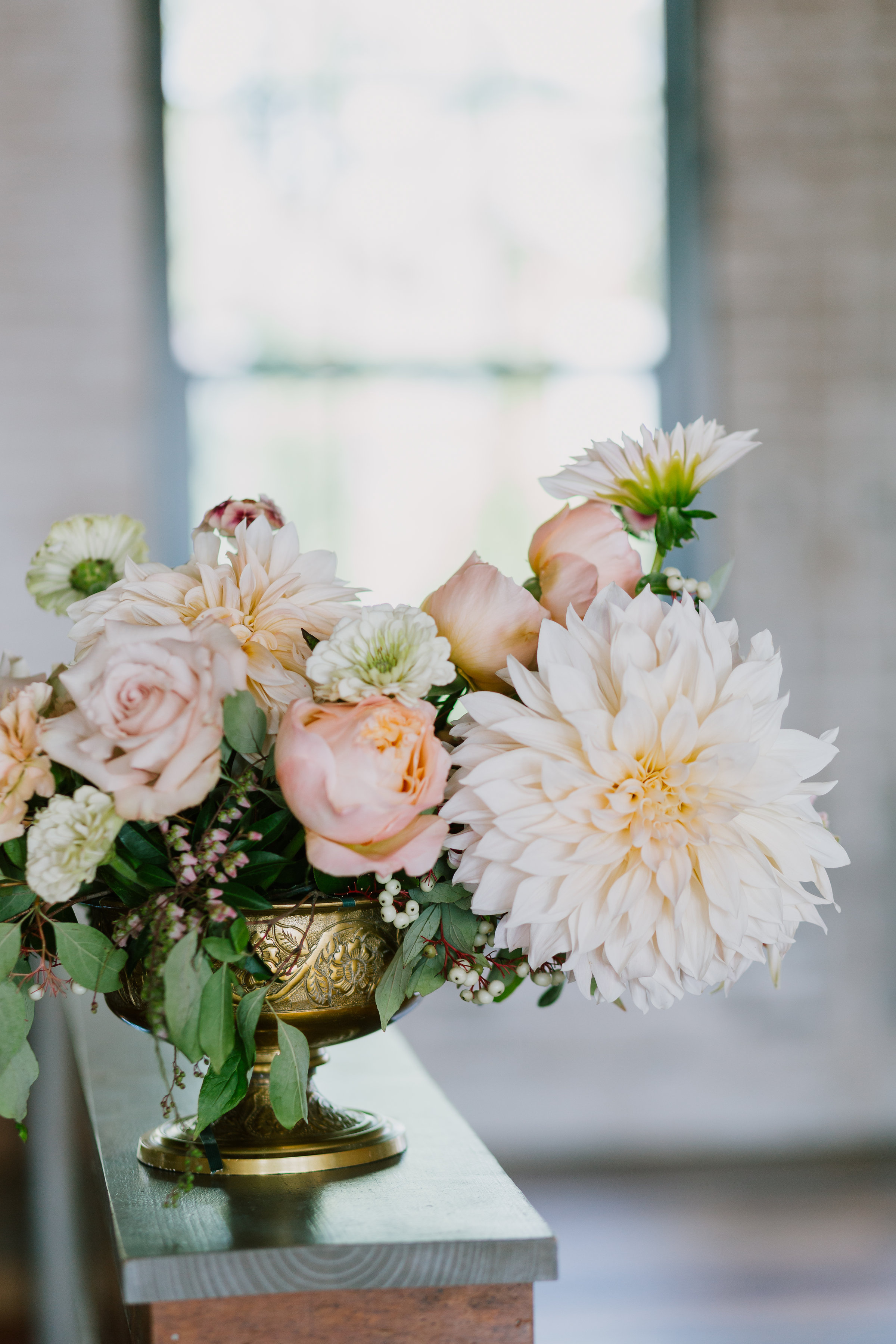 Dahlias and Romantic Antique Roses | The Day's Design | Katie Grace Photography