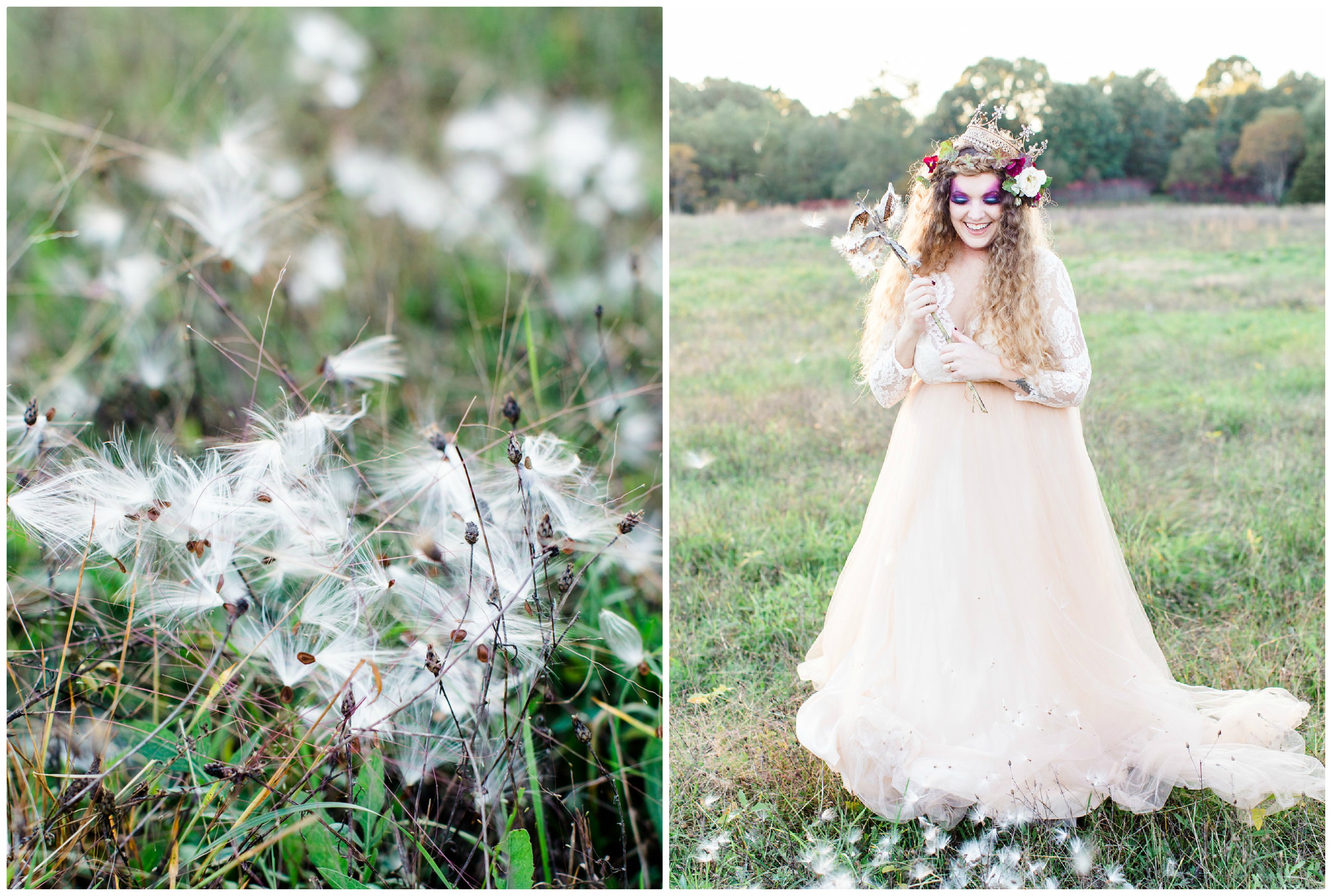 Blush Wedding Dress | The Day's Design | Ashley Slater Photography