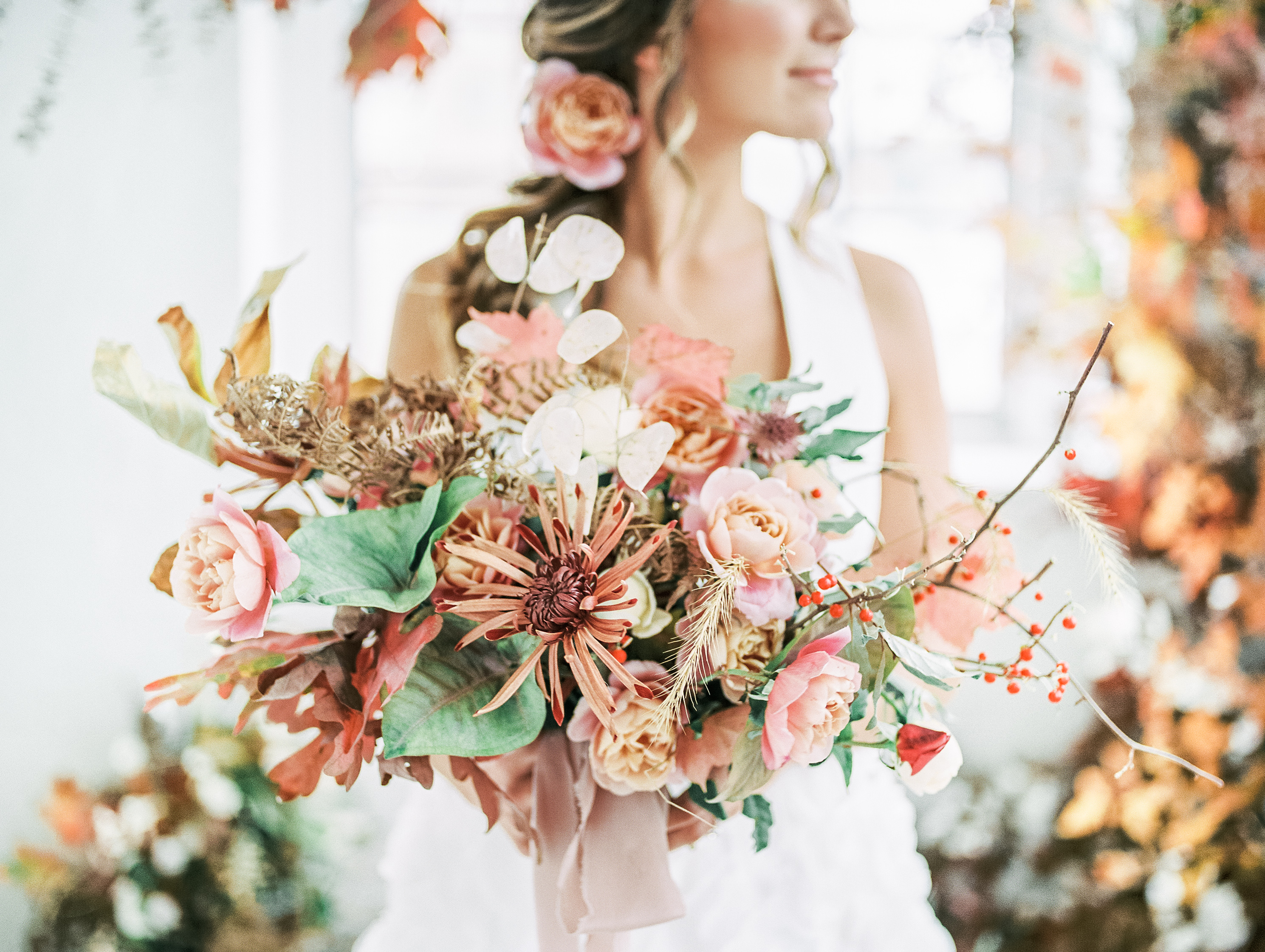 Fall Bridal Bouquet | The Day's Design | Samantha James Phtoography