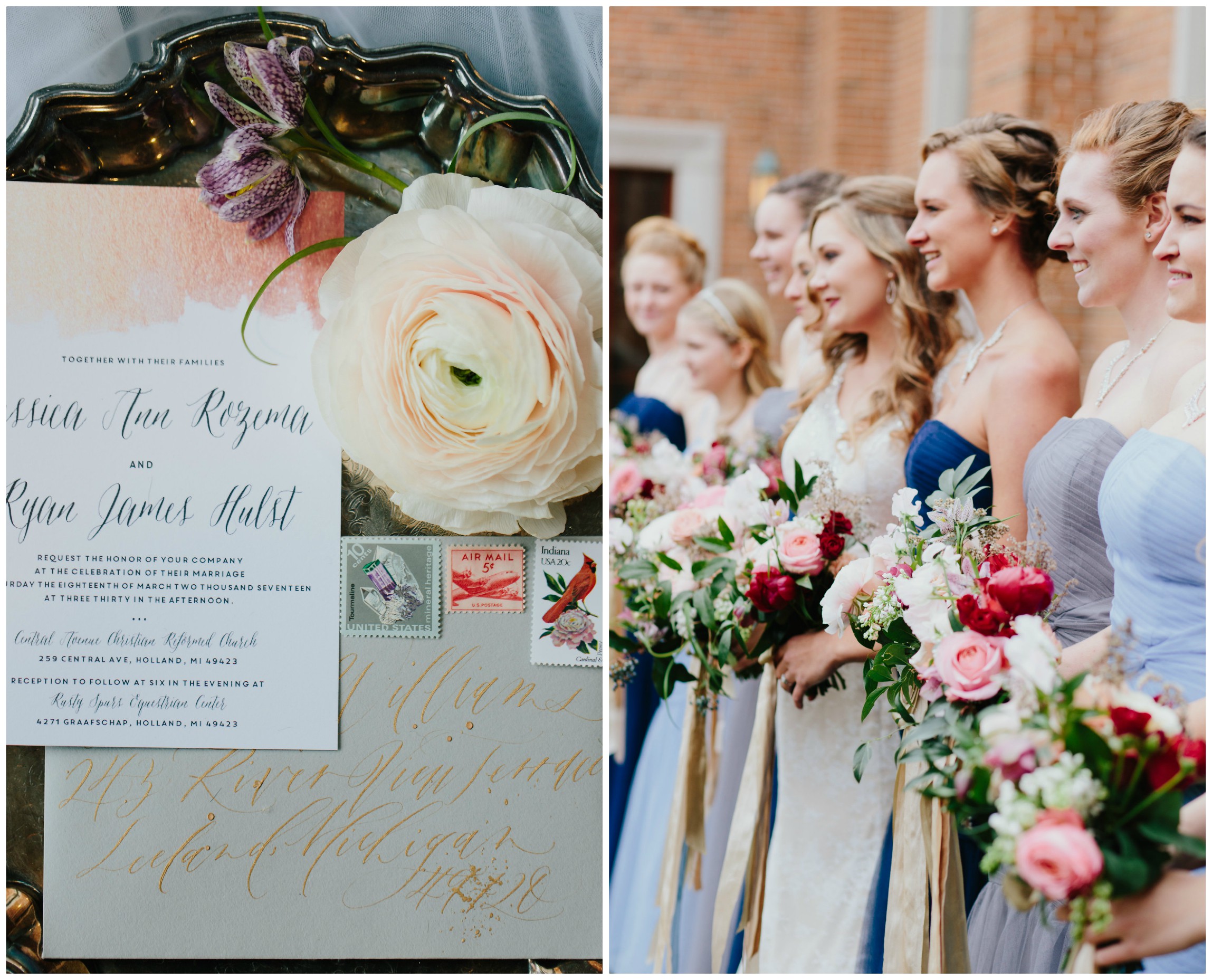 March Wedding Flowers | The Day's Design | Katie Grace Photography