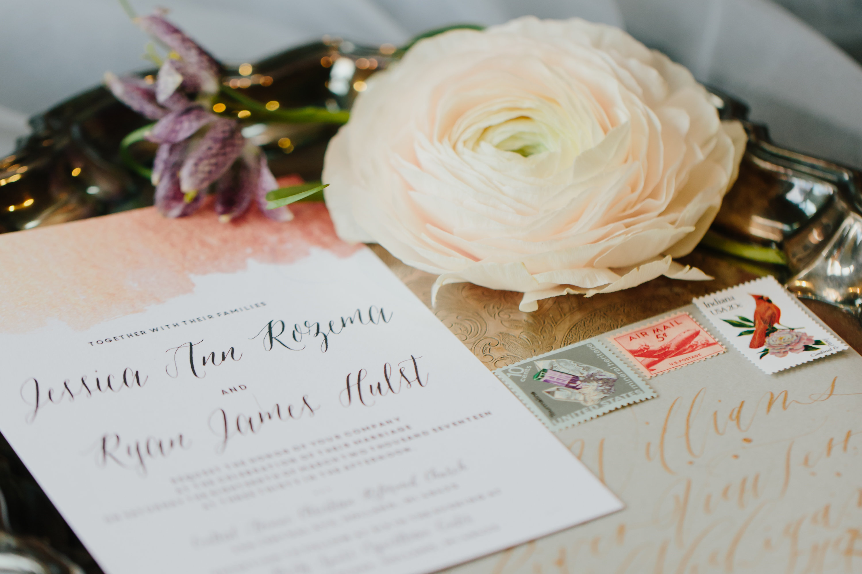 Minted Wedding Invitations | The Day's Design | Katie Grace Photography