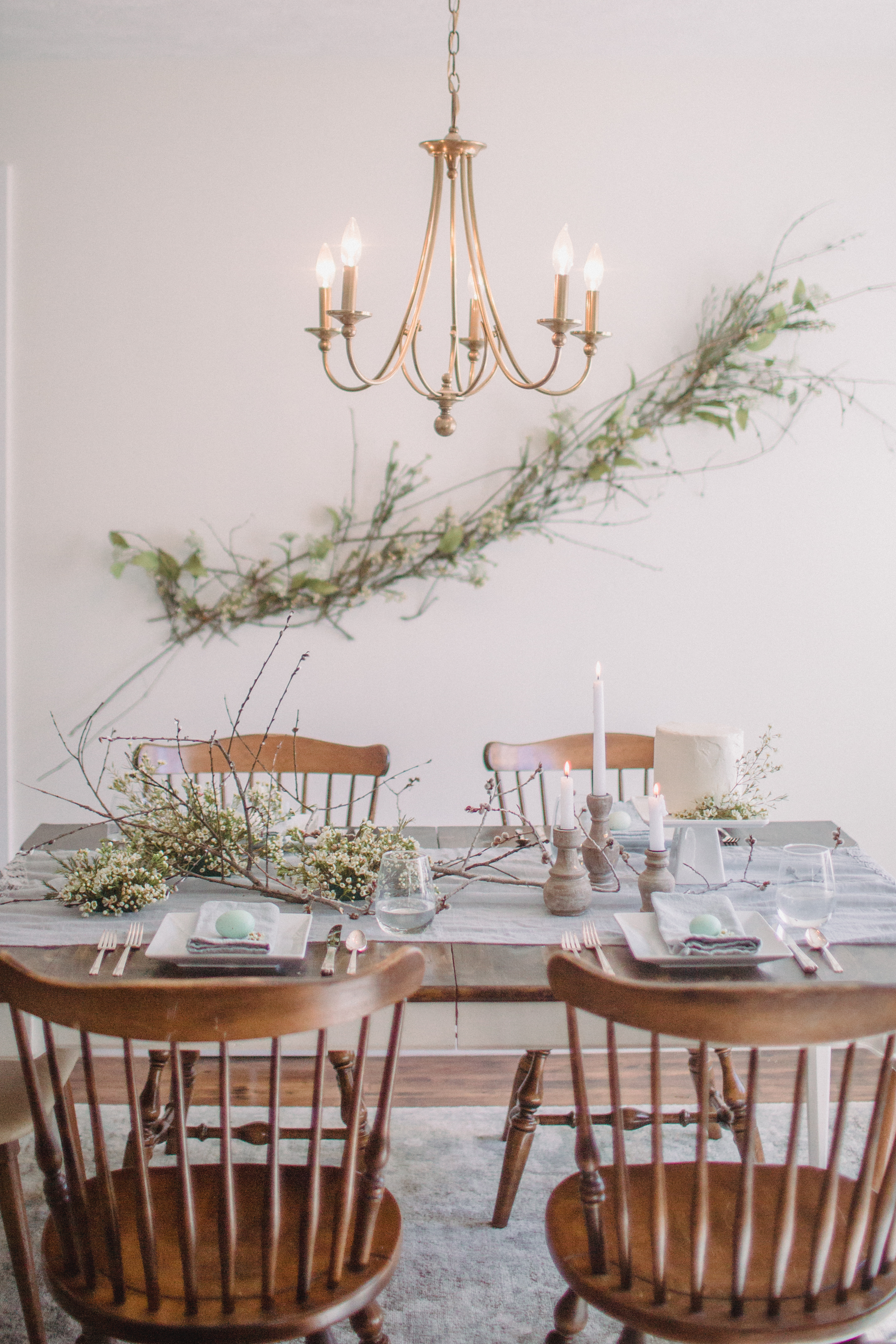 Spring Dining Room Decorating | TownLine Journal | Hetler Photography 