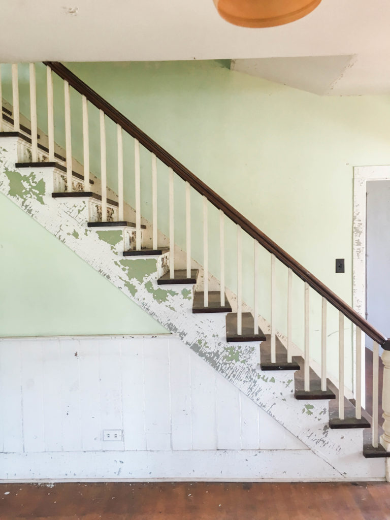 Antique Staircase | Sleeping Bear Inn | Port Oneida